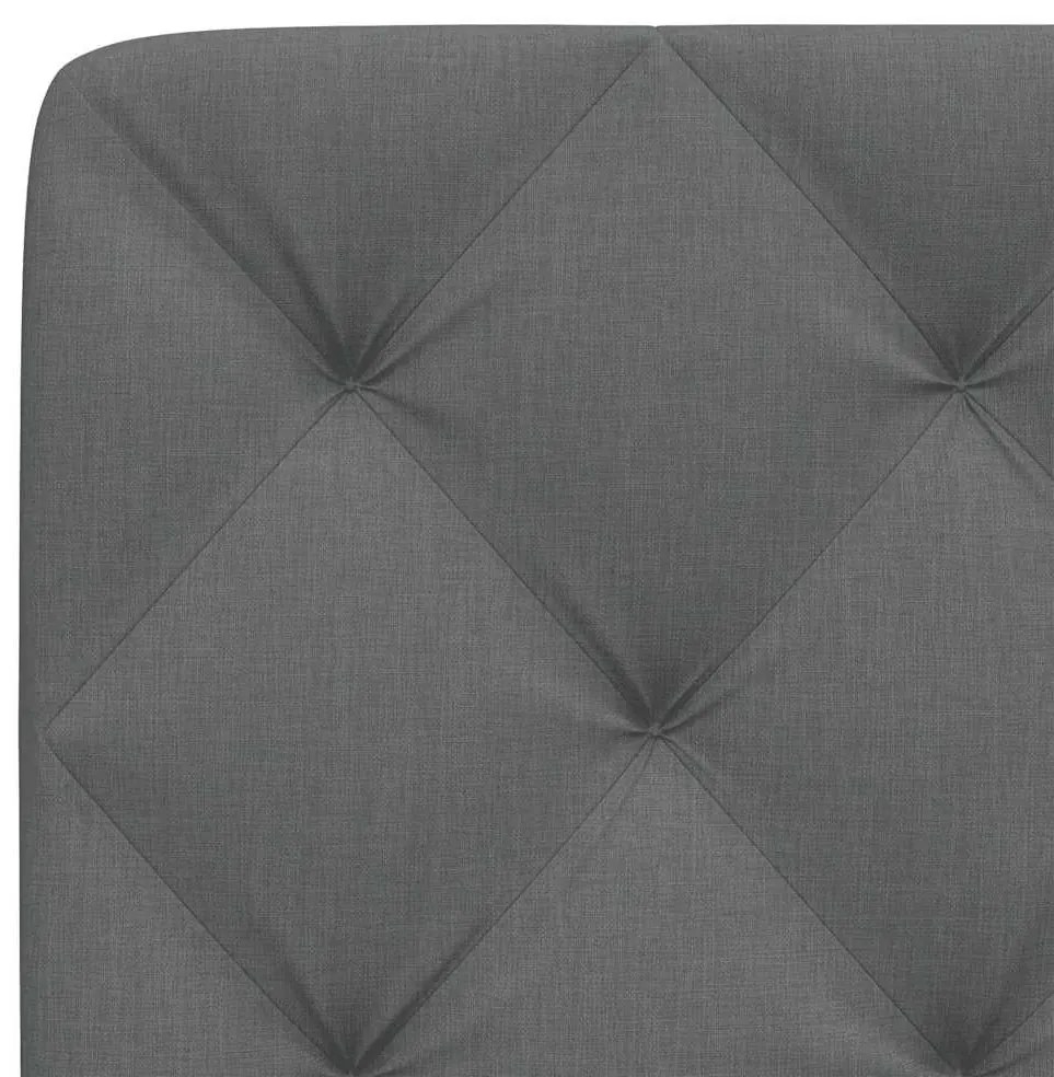 sötétszürke szövet fejtámla párna 80 cm