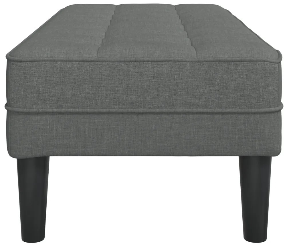 Pad Sötétszürke 113x57x39 cm Szövet