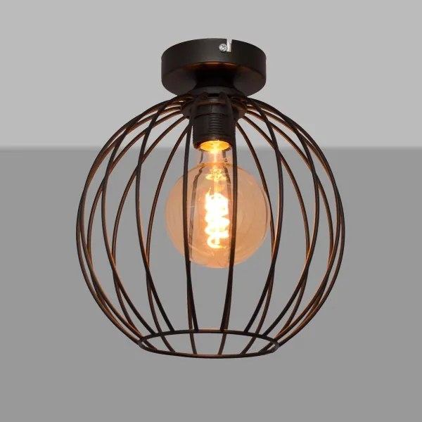 Felületre szerelhető csillár MERCURE 1xE27/15W/230V á. 24 cm fekete