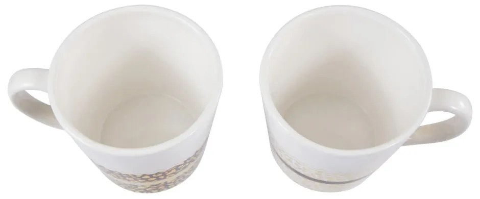 Fehér-aranyszínű agyagkerámia bögre szett 2 db-os 300 ml London – Premier Housewares