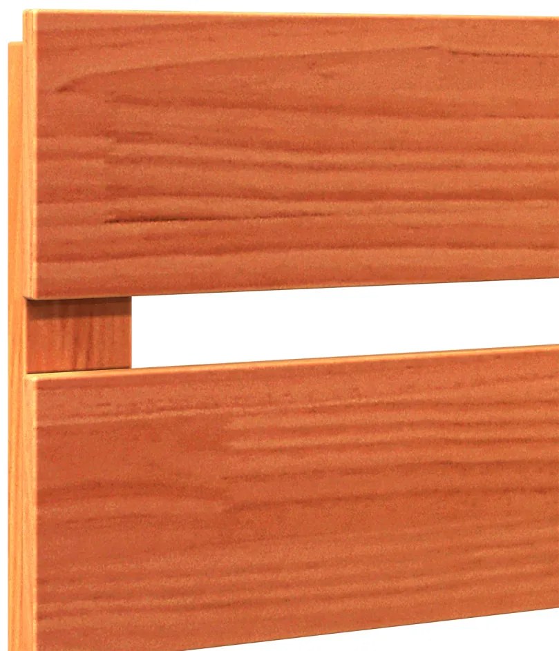 Fejtámla fejtámlával Barna 140.5 x 3 x 80 cm Tömör fenyőfa