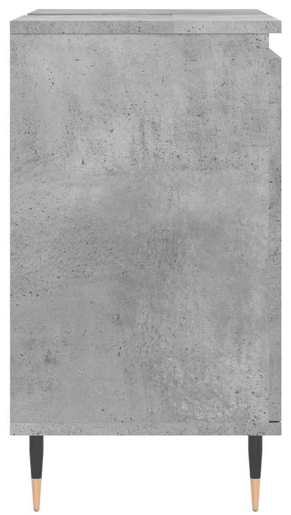 betonszürke szerelt fa fürdőszobaszekrény 58x33x60 cm