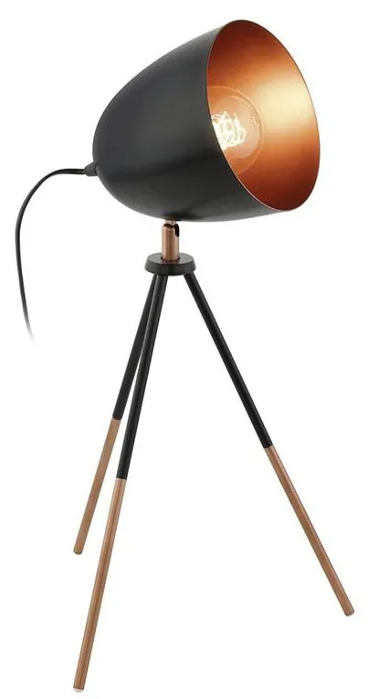 Eglo 49385 - Asztali lámpa CHESTER 1xE27/60W/230V