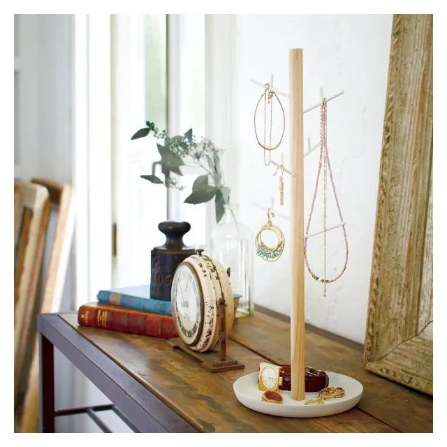 Tosca Branch fehér ékszertartó állvány bükkfából - YAMAZAKI