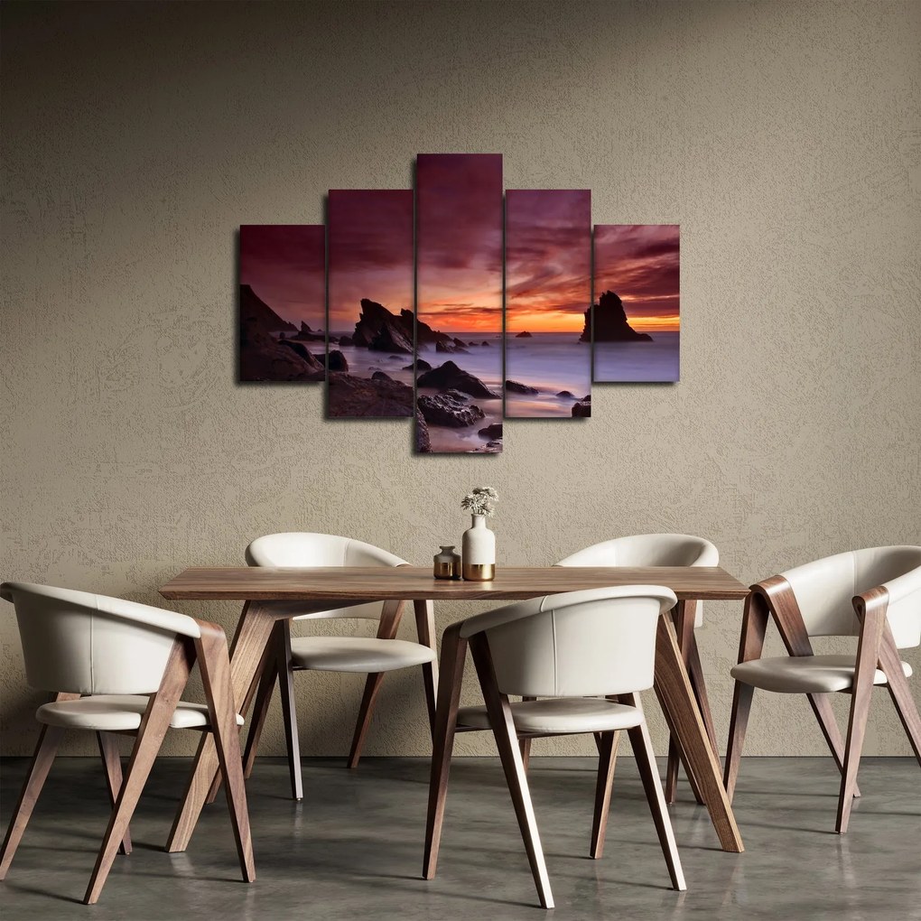 Naplemente a tengerparton képe (150x105 cm)