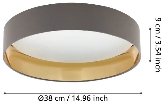 Eglo 99542 - LED Mennyezeti lámpa MASERLO LED/24W/230V