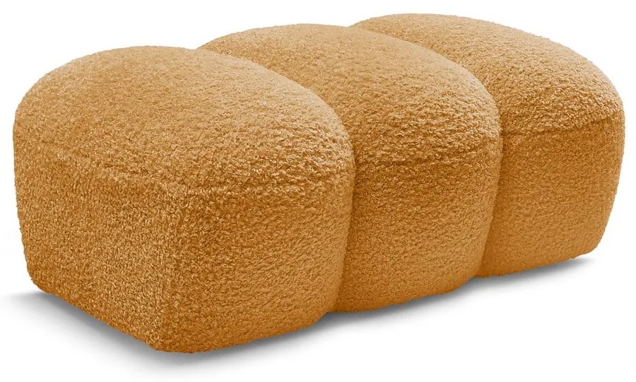 Mustársárga buklé lábtartó Hippolyte – Bobochic Paris