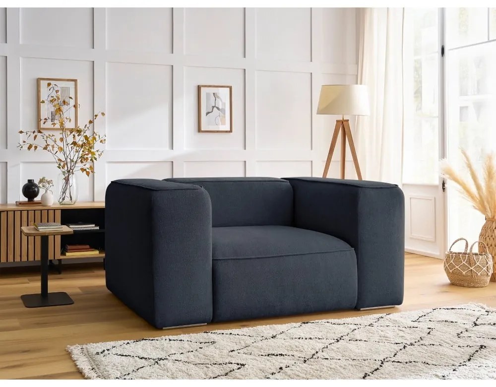 Sötétkék fotel Zephyr – Bobochic Paris