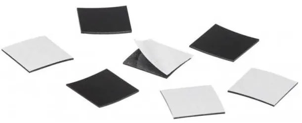 Magnetoplan Takkis öntapadós mágnesek 30 x 20 mm - 45 db, fekete
