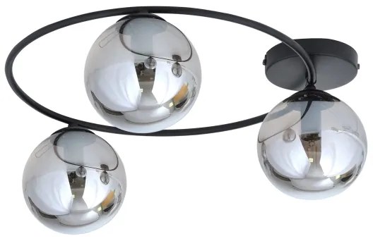 Mennyezeti lámpa SOPRA 3xE14/10W/230V fekete