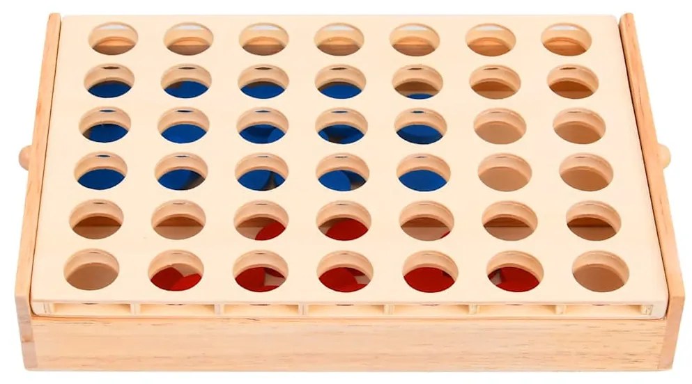 tömör fa 4 egy sorban játék 24 x 15 x 4 cm