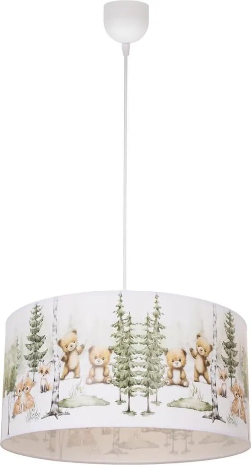 Gyerekszobai csillár KIDS ROOM 1xE27/60W/230V átm. 40 cm, állatkás
