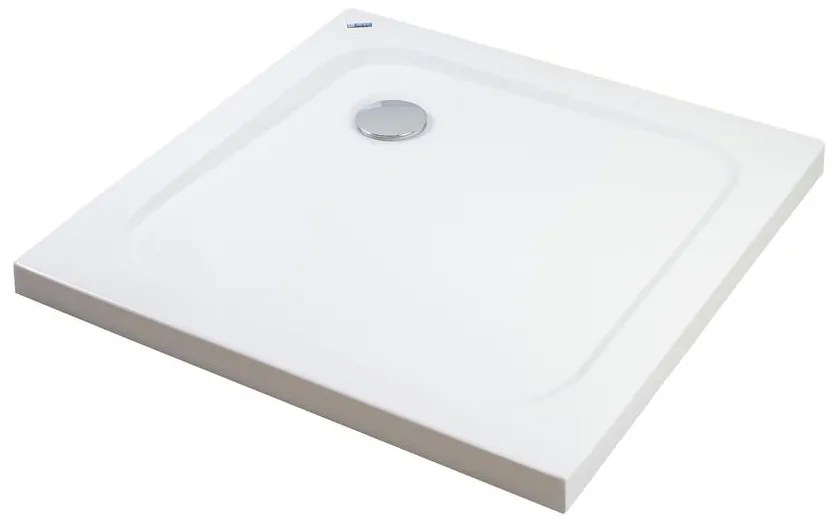 Coria 90x90x5 cm szögletes, akril zuhanytálca szifonnal