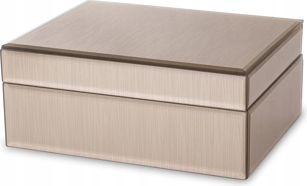 Ékszerdoboz Üveg Glamour Elegáns Ajándék Dekoráció Rózsaszín