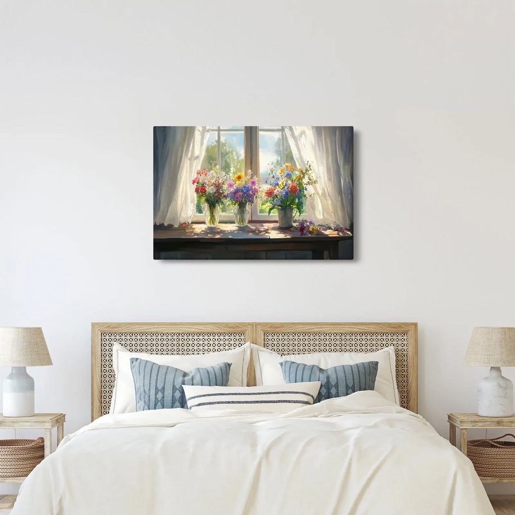 Kép - Csokor az ablaknál (90x60 cm)