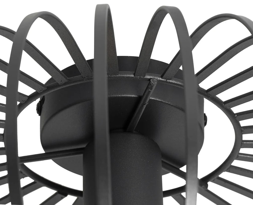 Okos mennyezeti lámpa fekete 39 cm, Wi-Fi-vel G95 - Johanna