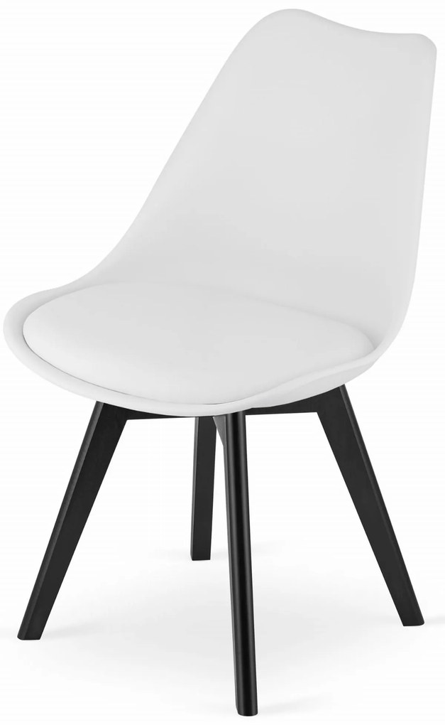 Fehér BALI MARK szék fekete lábakkal
