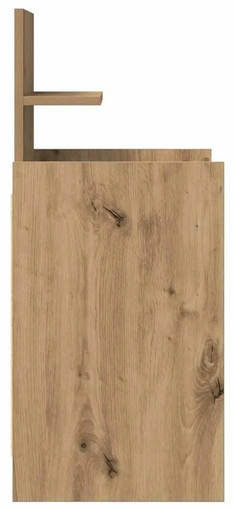 2 db kézműves tölgy éjjeliszekrények 2 fiókkal 38x34x80 cm