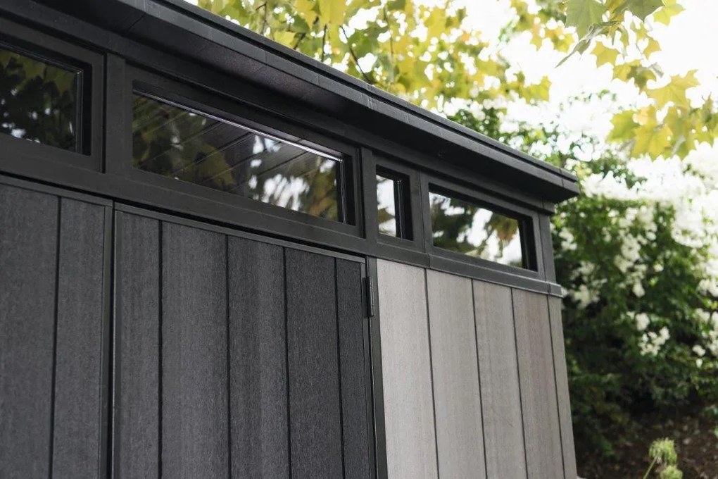 Kerti fészer Keter Artisan 7x7 grafit/szürke, padlóval, 2. osztály