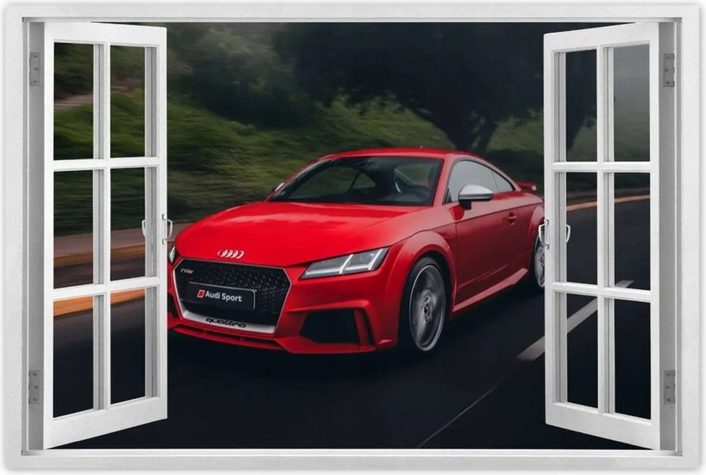 Poszterek 120x80 Piros Audi Autó