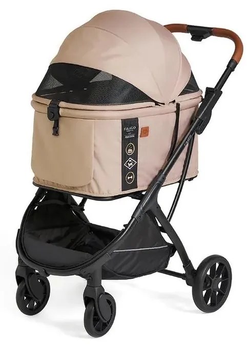 Fikago - Babakocsi kutyáknak és macskáknak AGILE HUGGY bézs