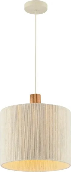 Brilliant - ARLO kábeles függeszték 1xE27/20W/230V Ø 35 cm krémszínű