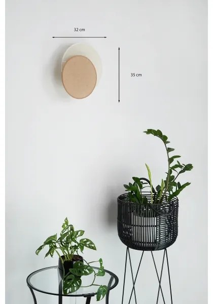 Brilagi CIRCLES fali lámpa 1xE27/15W/230V 35x32 cm bézs/krém