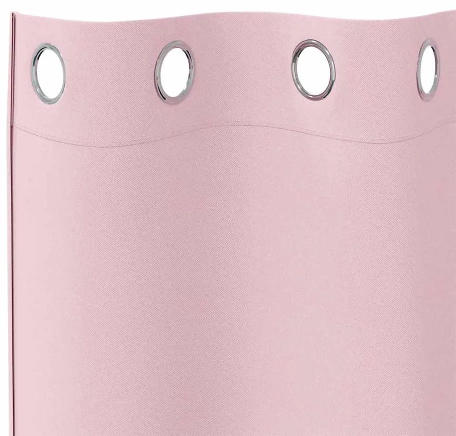 Függönyök 2 pcs Baba rózsaszín 175x140cm Poliészter