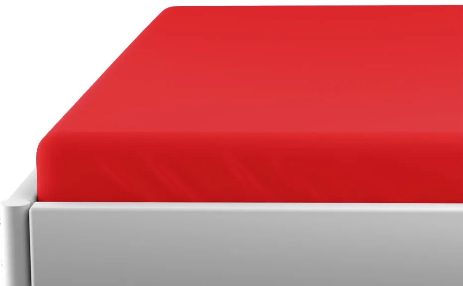 Jersey lepedő kiságyba EXCLUSIVE 70x140 cm piros