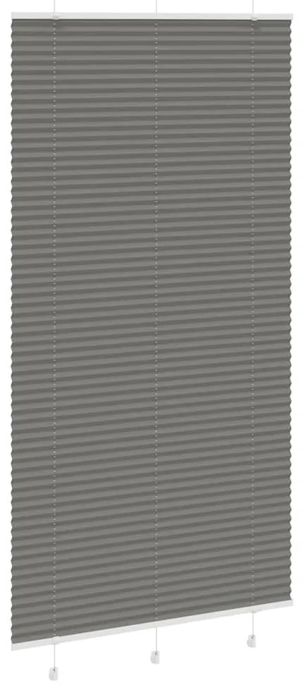 pliszírozott redőny antracit 110x200 cm szövetszélesség 109,4cm