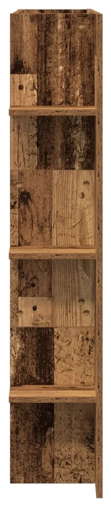 TV szekrény fali elhelyezés, régi fa 152x22x113 cm