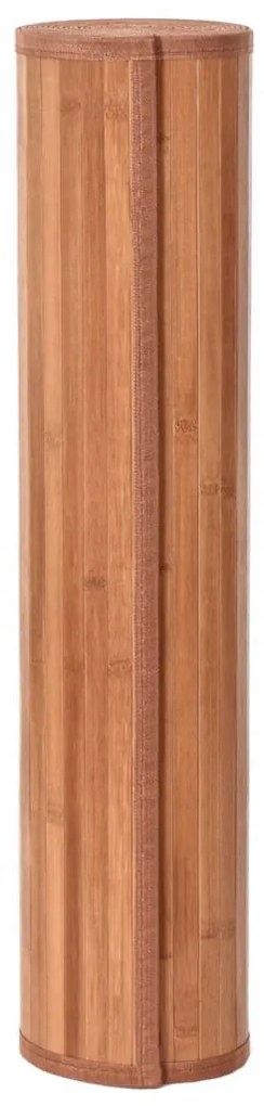 négyszögletű barna bambusz szőnyeg 60 x 1000 cm