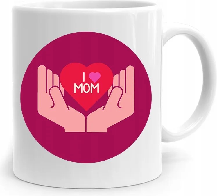Ajándék Bögre Anyukáknak Mom Love You fényképes nyomtatással