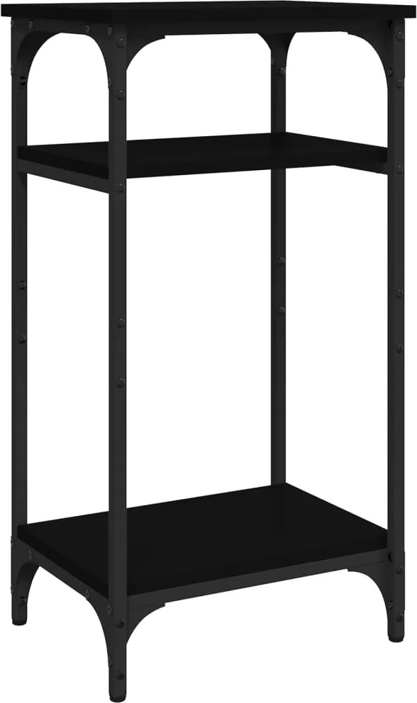 vidaXL fekete színű szerelt fa kisasztal 40 x 30 x 75 cm