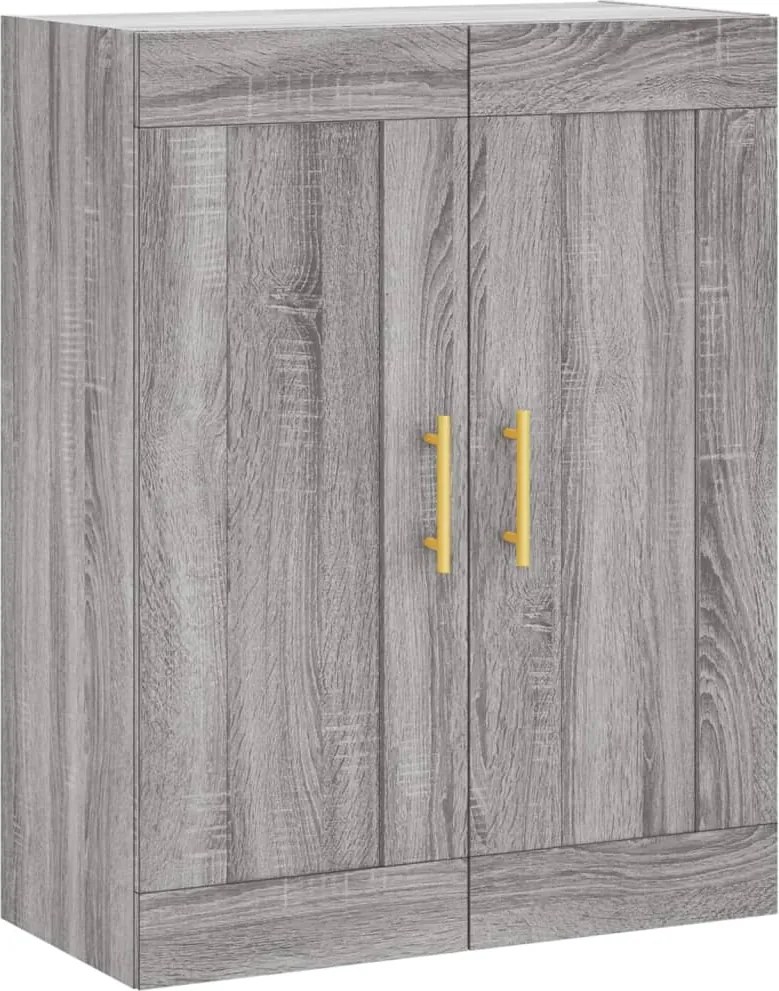 vidaXL szürke sonoma szerelt fa fali szekrény 69,5 x 34 x 90 cm