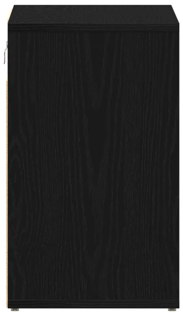 vidaXL Cipőszekrény 2 pcs Fekete tölgy 52 x 30 x 50,5 cm Faanyag