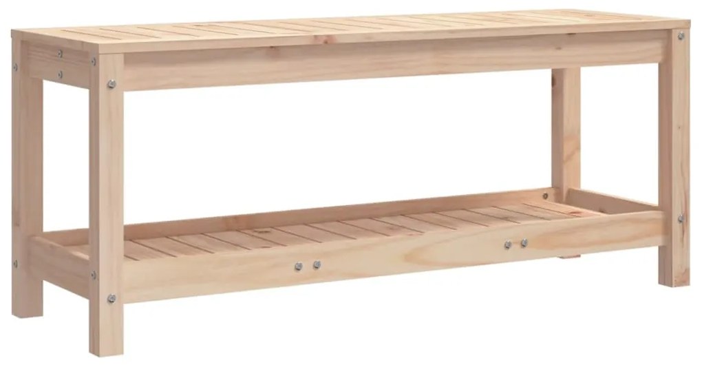 tömör fenyőfa kerti pad 108x35x45 cm