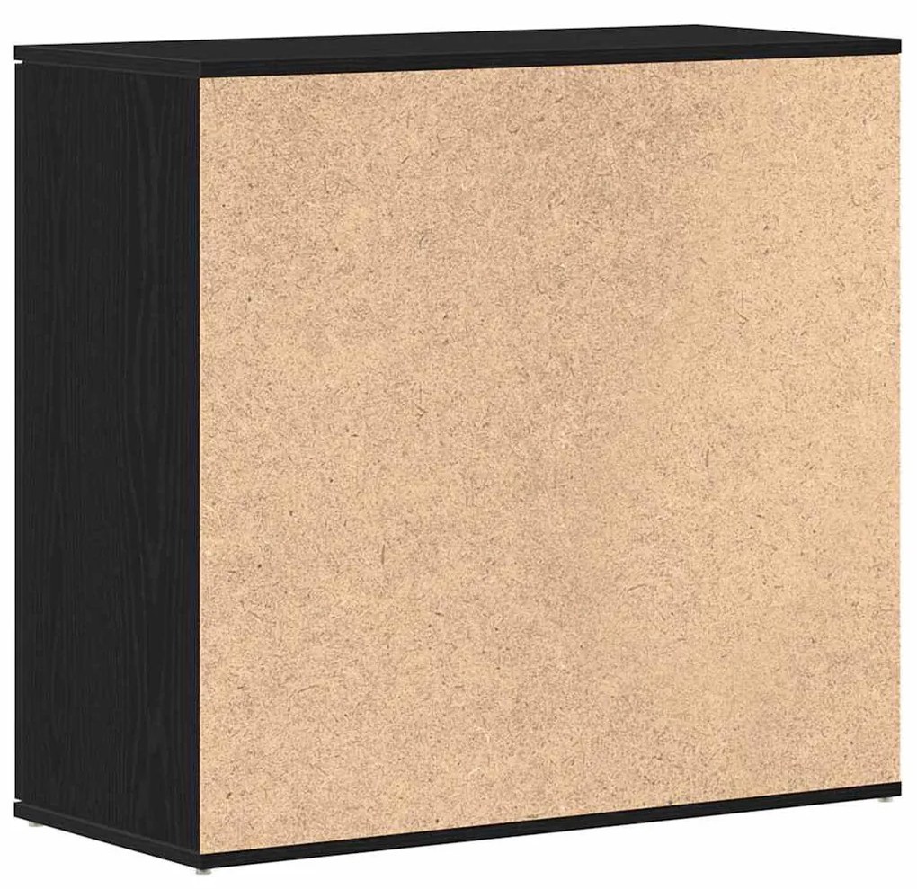 fekete tölgy forgácslap tálalószekrény 80 x 36 x 75 cm