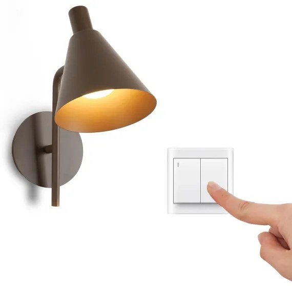 Brilagi - LED Fali lámpa LUCERA LED/3W/230V barna