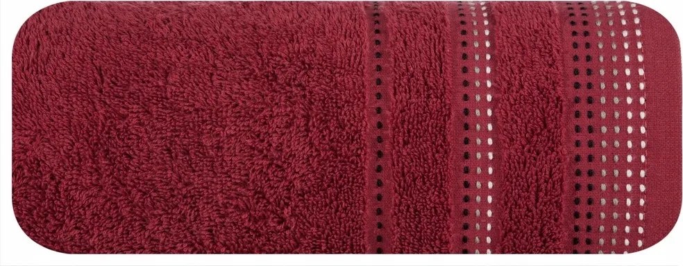 Törölköző 70x140 bordó frottír 500 g/m2