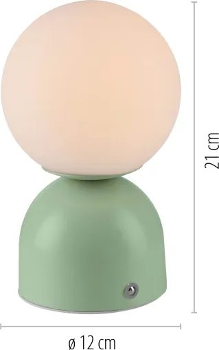 Schöner Wohnen 19218-43 - LED dimmelhető asztali lámpa RUDI LED/1,2W/5V zöld