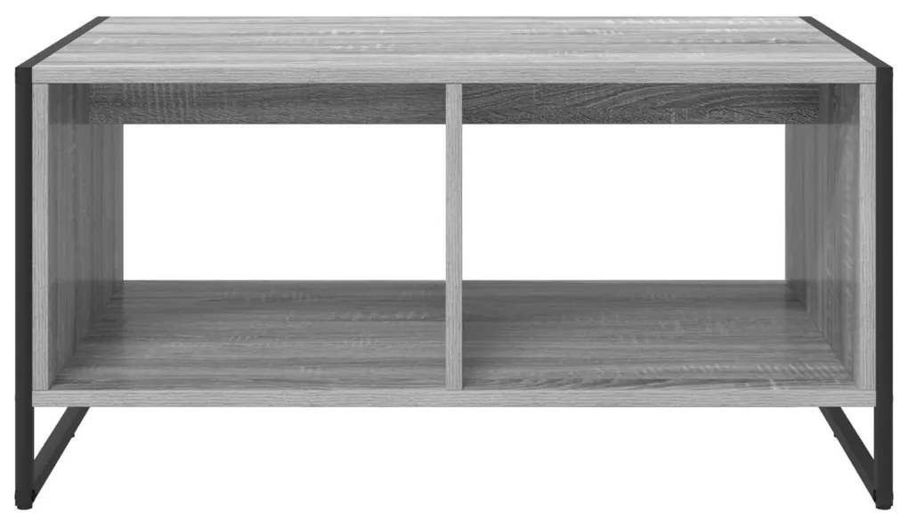 vidaXL Dohányzóasztal Szürke Sonoma 80 x 50 x 40 cm Faanyag