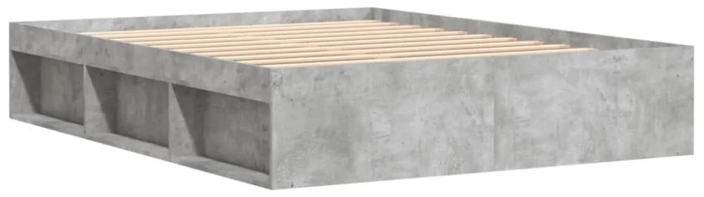 betonszürke ágykeret 160 x 200 cm