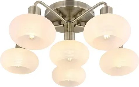 Rabalux beltéri mennyezeti lámpa e14 6x40w antik sárgaréz sorina