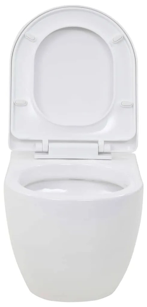 Fehér kerámia fali WC csésze