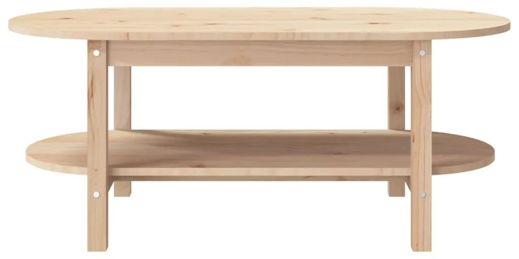 Tömör fenyőfa dohányzóasztal 110 x 55 x 45 cm