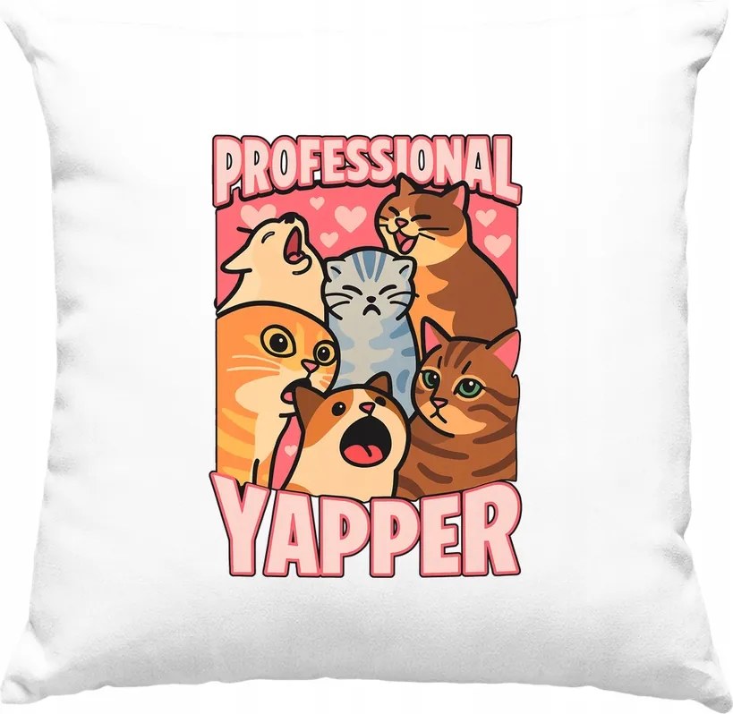 Professional yapper macska cica párna 2 fehér