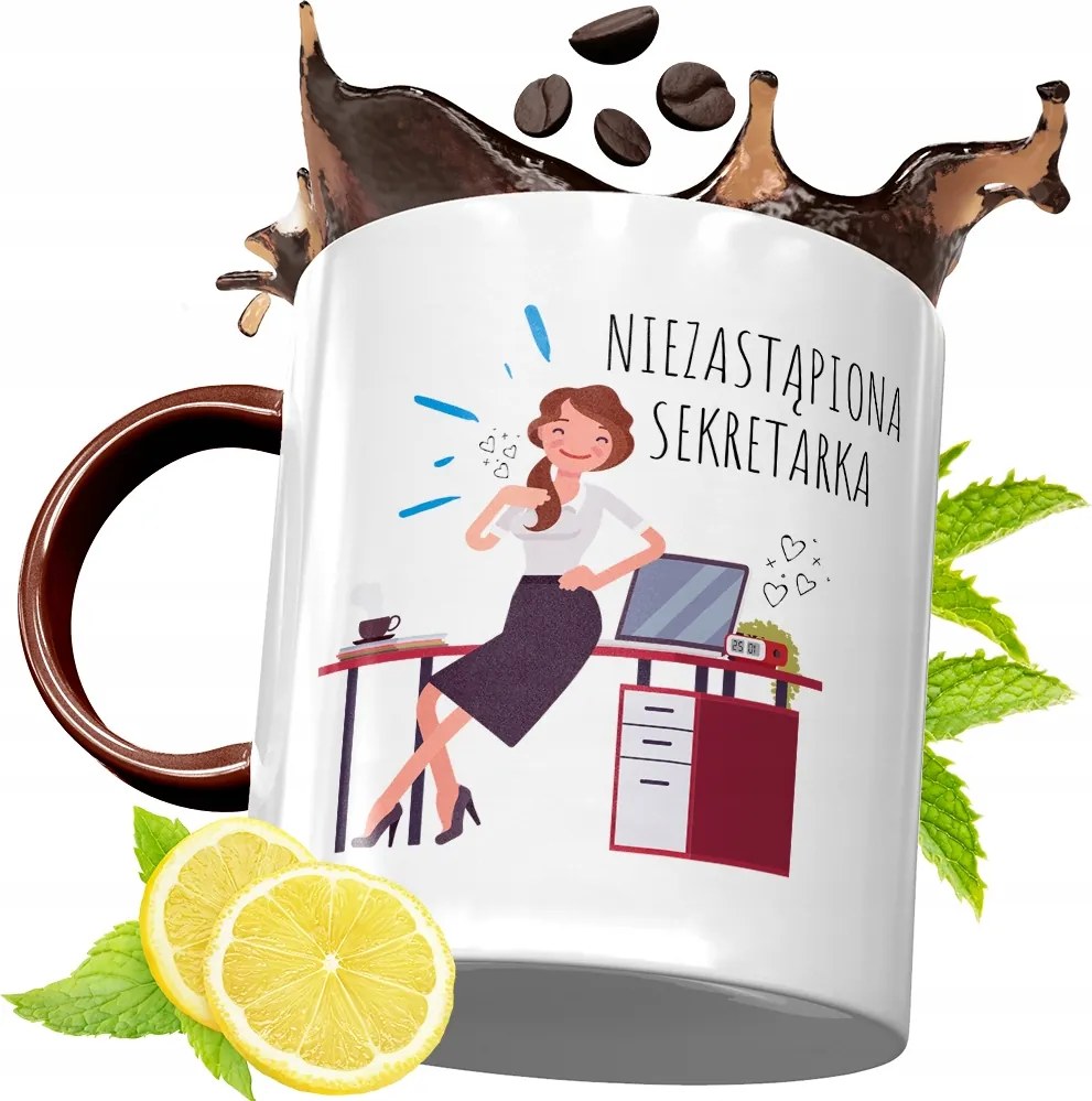 Bordó Bögre Titkárnőnek Születésnapi Ajándék fényképes nyomtatással