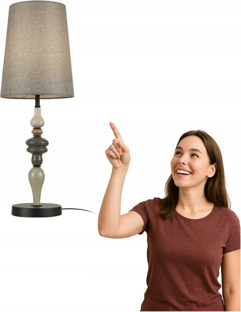 Nerom TB-22374A-BK Italux éjjeli asztali lámpa