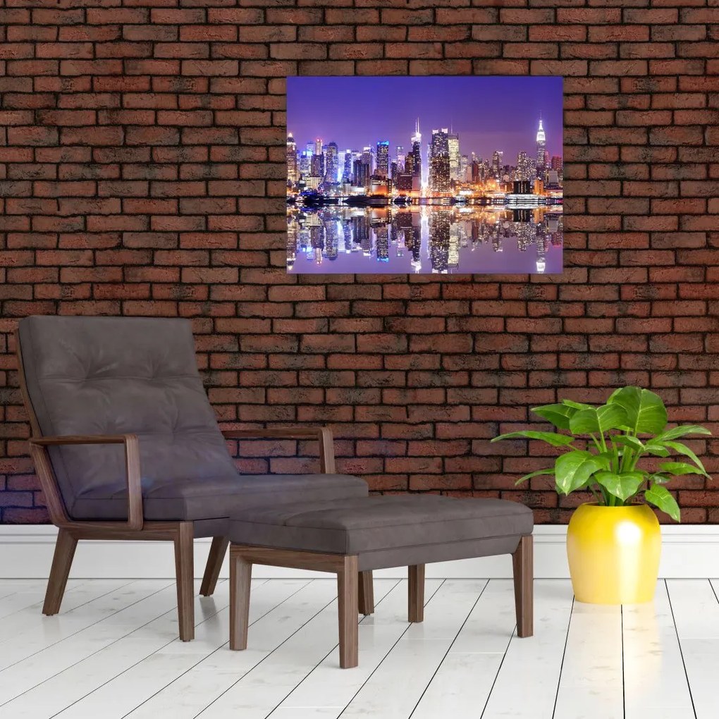 Manhattan képe (üvegen) (70x50 cm)